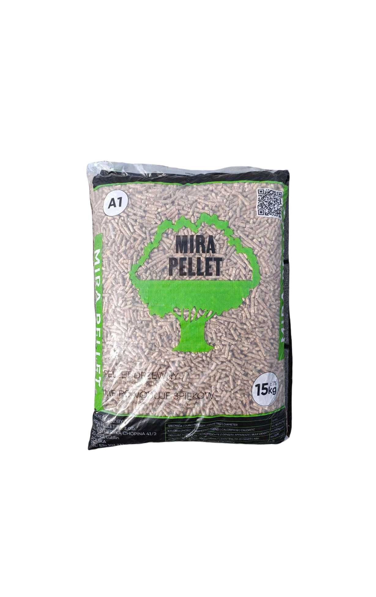 Pellet drzewny Mira Pellet sprawdzona jakość 6 mm 18 Mj/kg