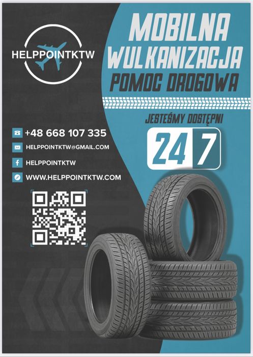 Wulkanizacja z dojazdem 24/7 – Pyrzowice i okolice, całodobowo