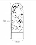 Pergola metal Relaxdays krata 120x40 cm