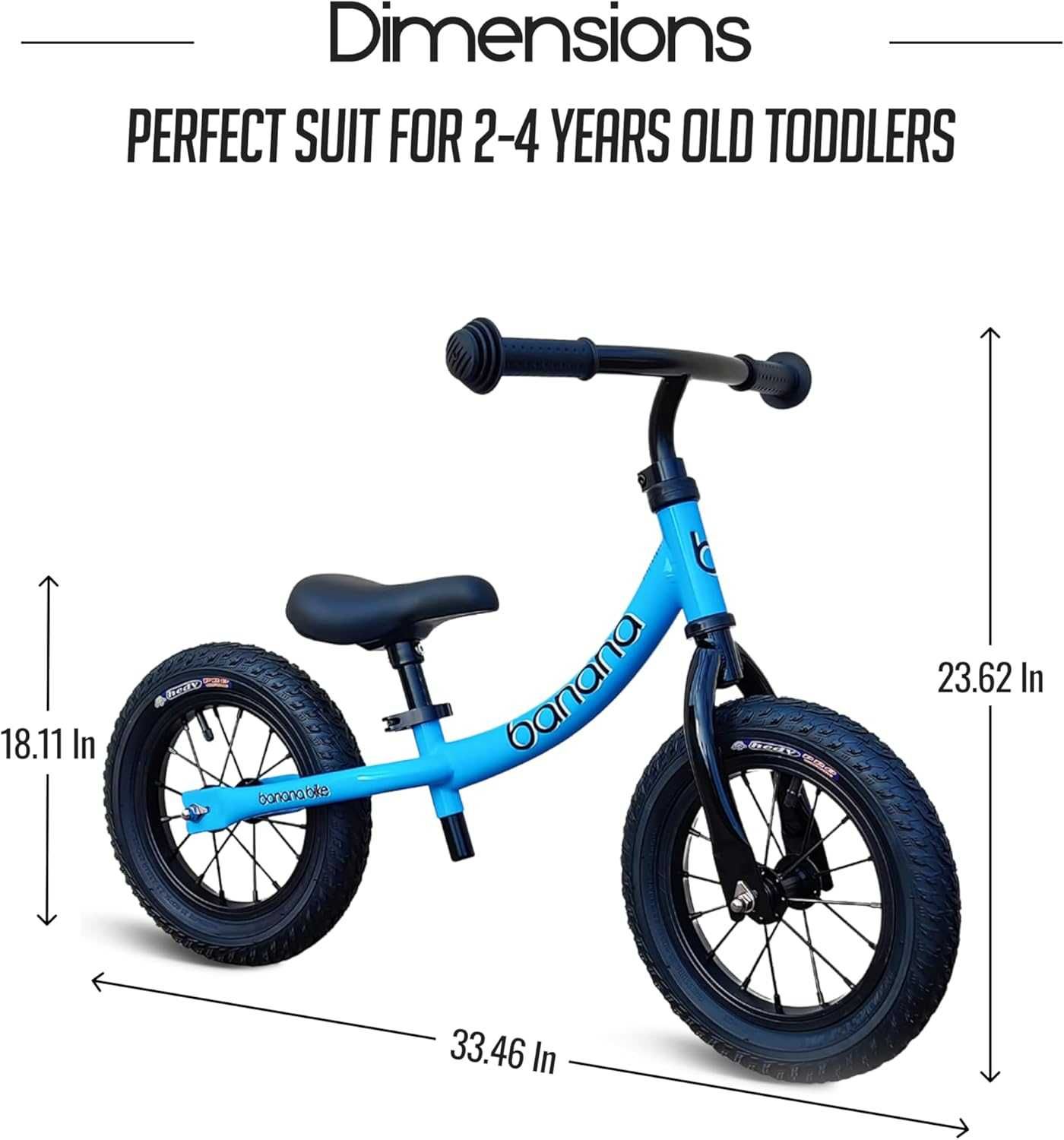 Banana Bike & Lava Sport LT Sturdy Balance Bike dla dzieci