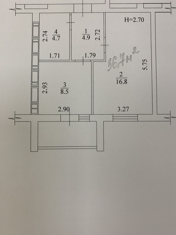 ЖК Птичка, продажа 1 комнатной квартиры 1 этаж 36,7м.
