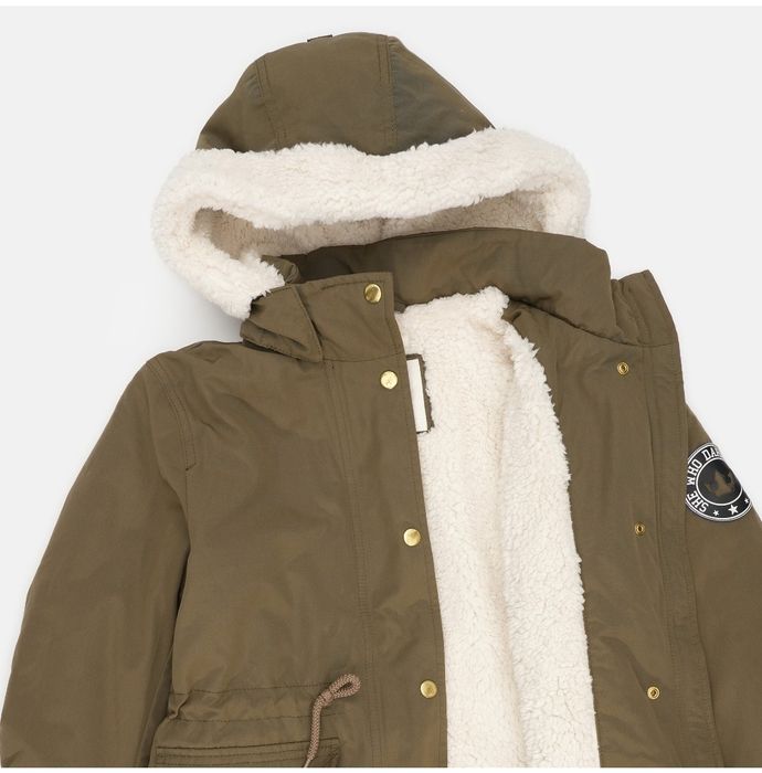 Куртка-парка для дівчинки.  На теплу зиму 140 см