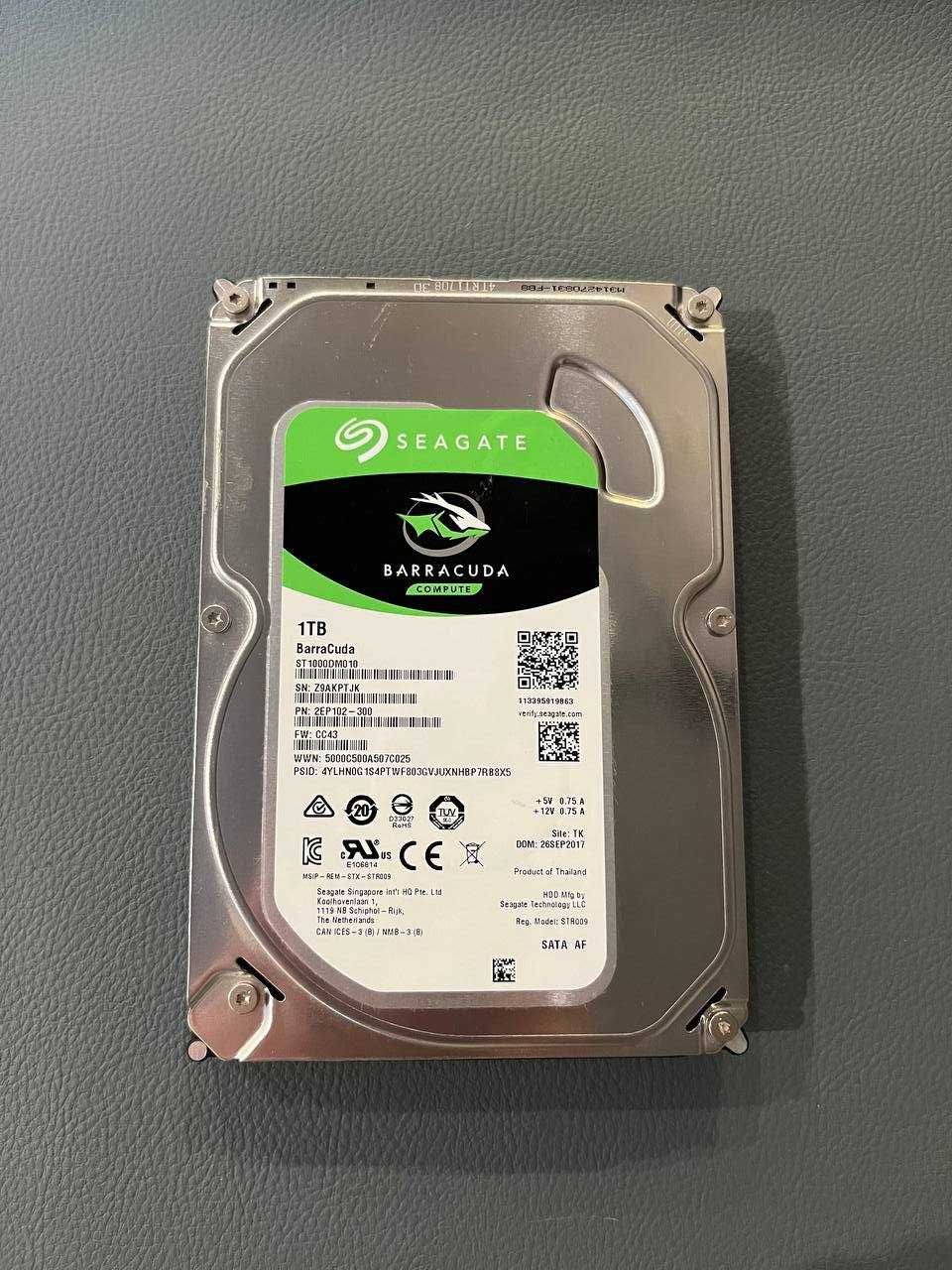 Жесткий диск Seagate BarraCuda HDD 1TB 7200rpm