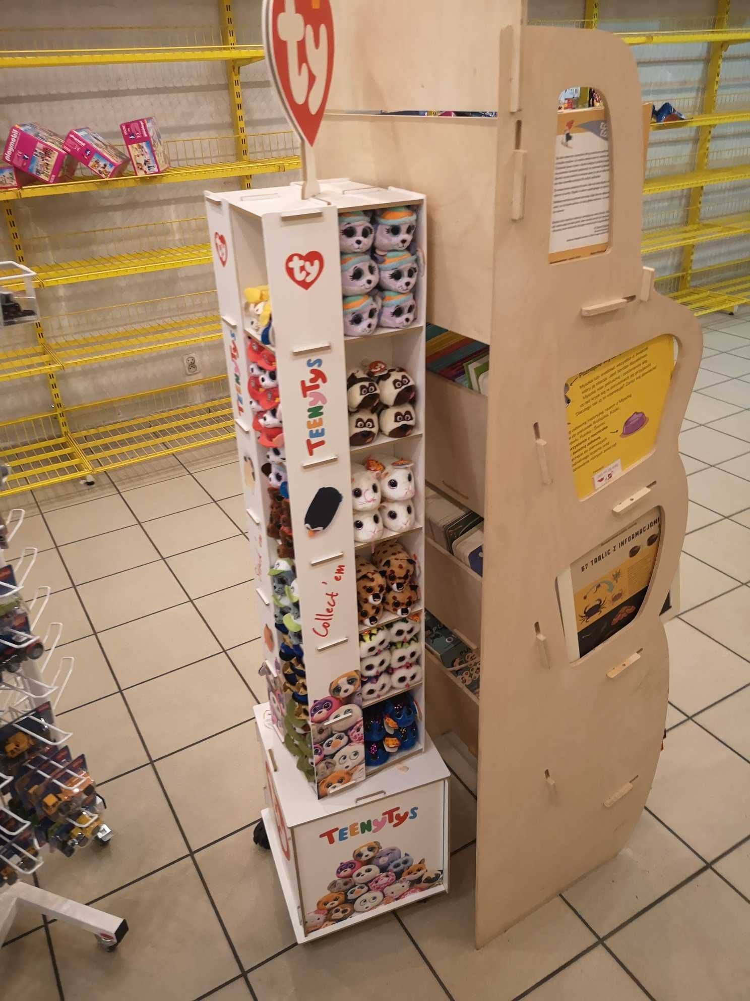 LEGO oryginalne regały i inne wyposażenie sklepu zabawkowego
