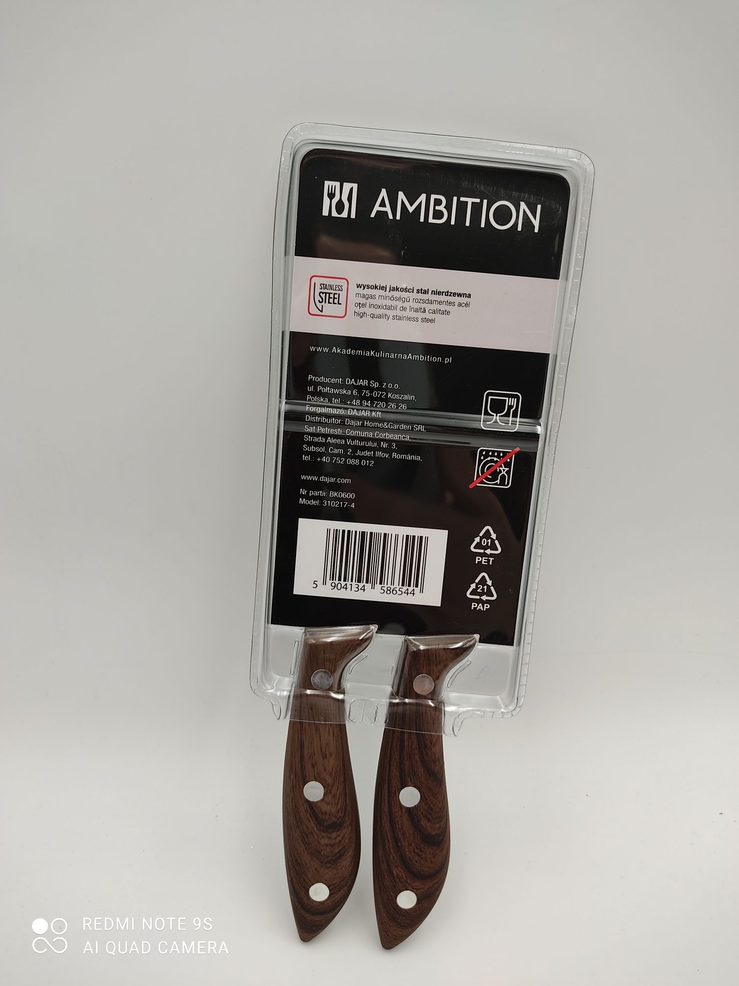 Zestaw noży Ambition 2 szt, 9 cm, 13 cm