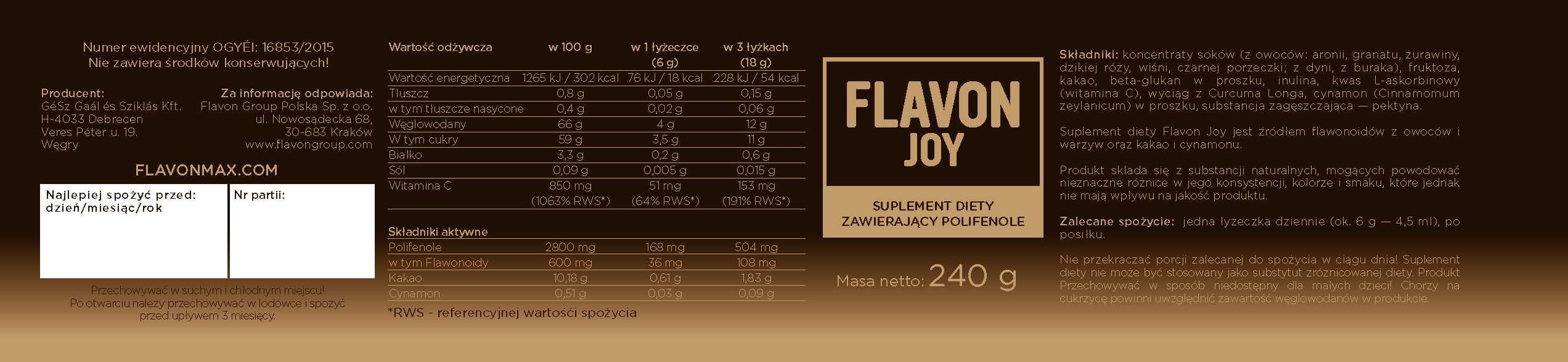 Flavon Joy - skuteczna ochrona i dobry nastrój - szybka wysyłka