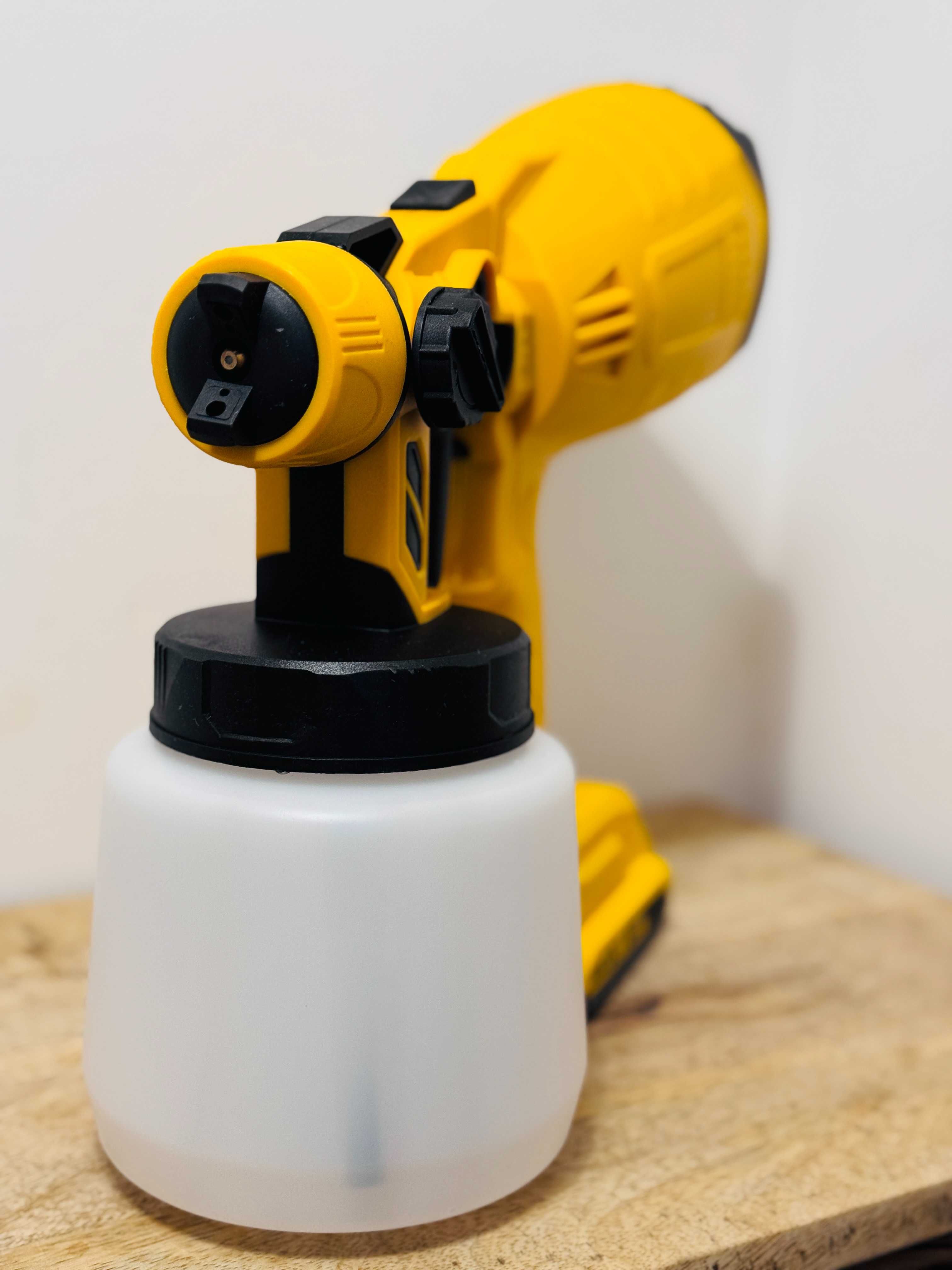 Duży pistolet do malowania płotu POD AKU DEWALT instrukcja PL
