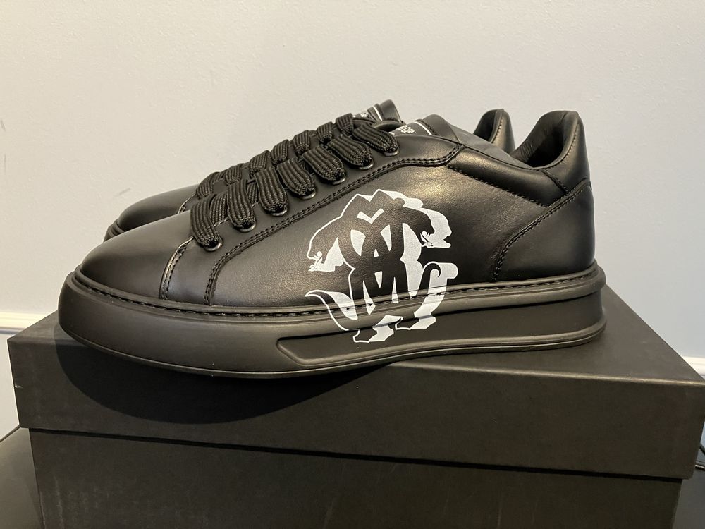 Roberto Cavalli markowe włoskie sneakersy buty efektene Nowe roz.41