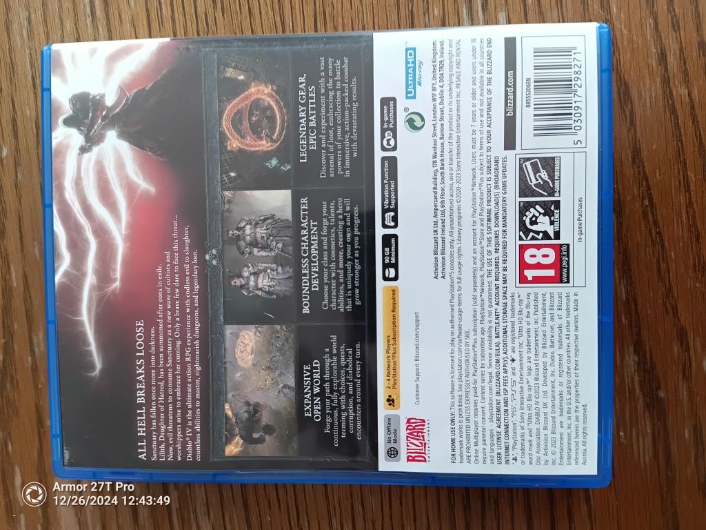 Gra na konsolę Sony PlayStation 5, Diablo 4 Diablo IV PL