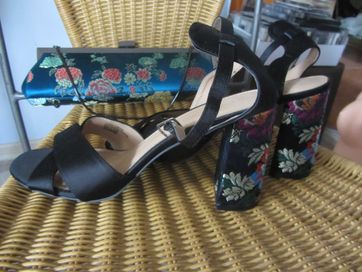 buty damskie aksamitne papaya nr 8/42 i torebka NEXTB nowe!