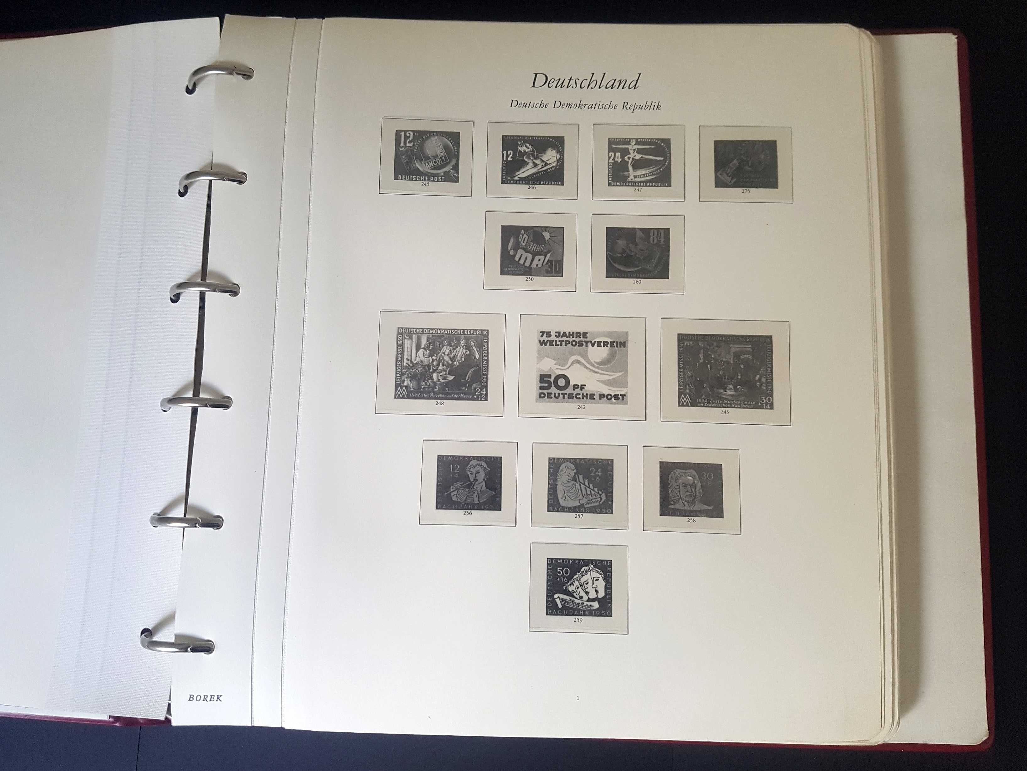 Profesjonalne Albumy Borek do Kolekcji Znaczków z NRD lata 1949-74