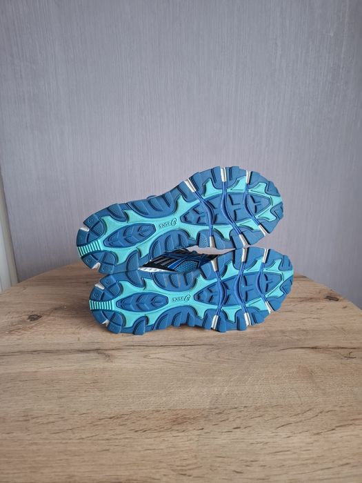 Осенние кроссовки Asics 41р, синие трекинговые кросовки на gore-tex ме