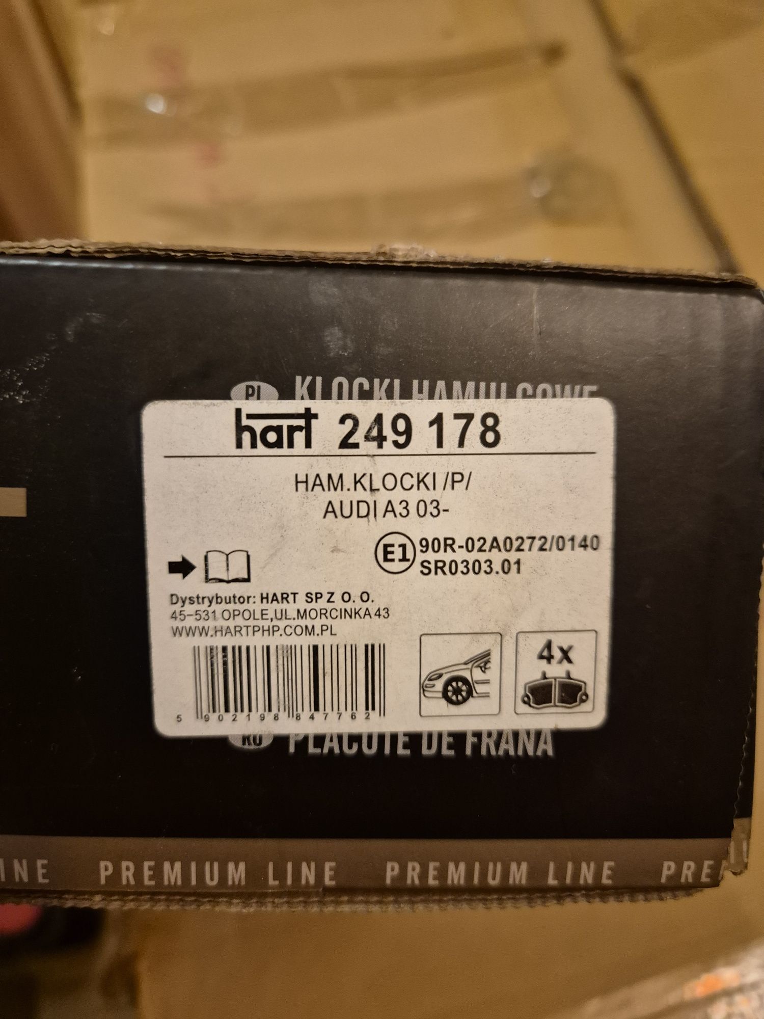 Klocki hamulcowe Hart 249 178