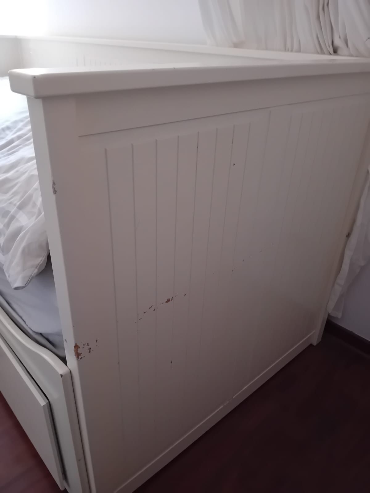 Łóżko rozkładane z szufladami Hemnes Ikeas