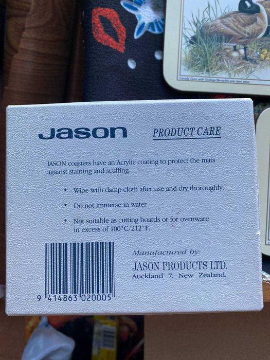 Набор из 6 подставок Jason New Zealand в коробке Канадские гуси и гуся