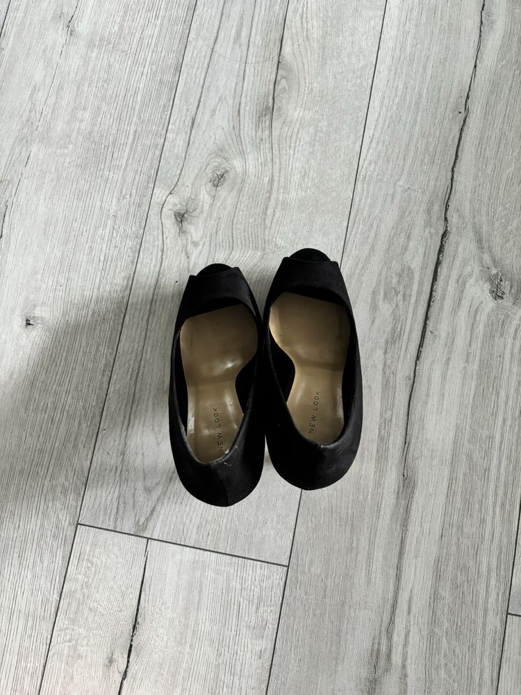 Szpilki platformy czółenka na szpilce open toe 37 NEW LOOK na obcasie