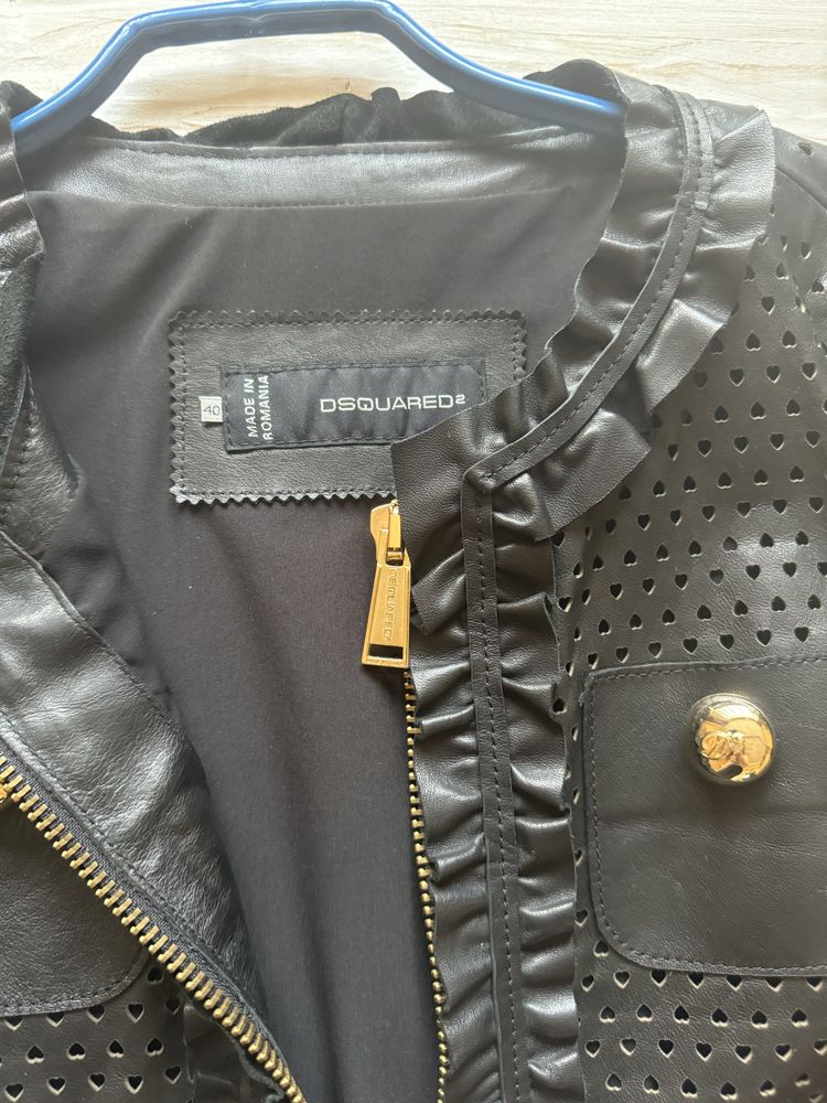 Dsquared xs s 2300$ оригинал кожаная куртка шкіряна оригінал