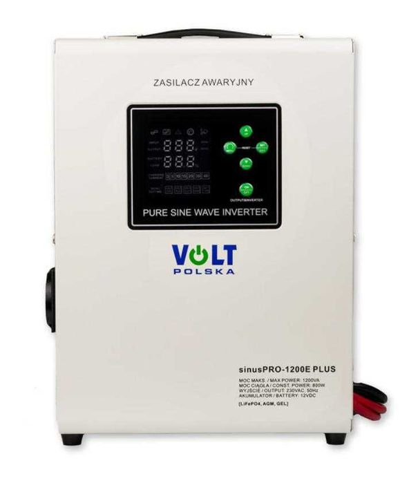 Новинка Volt Polska SINUS PRO 1200 E PLUS 12/230V AGM, GEL, LiFePO4