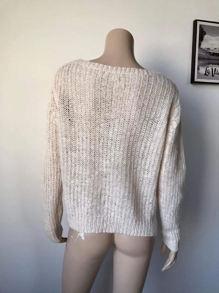 Amuse sweter damski M moher merino 
32% kid moher
28% wełna merino