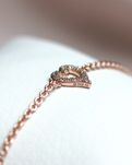 Позолочений браслет Xenox сердечко, (Thomas Sabo, Esprit) цирконій