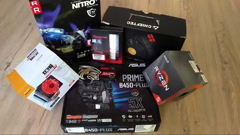 Ігровий ПК повн комп Ryzen 5 3600x/16GB/500GB+монітор 19’LG +клав.+миш
