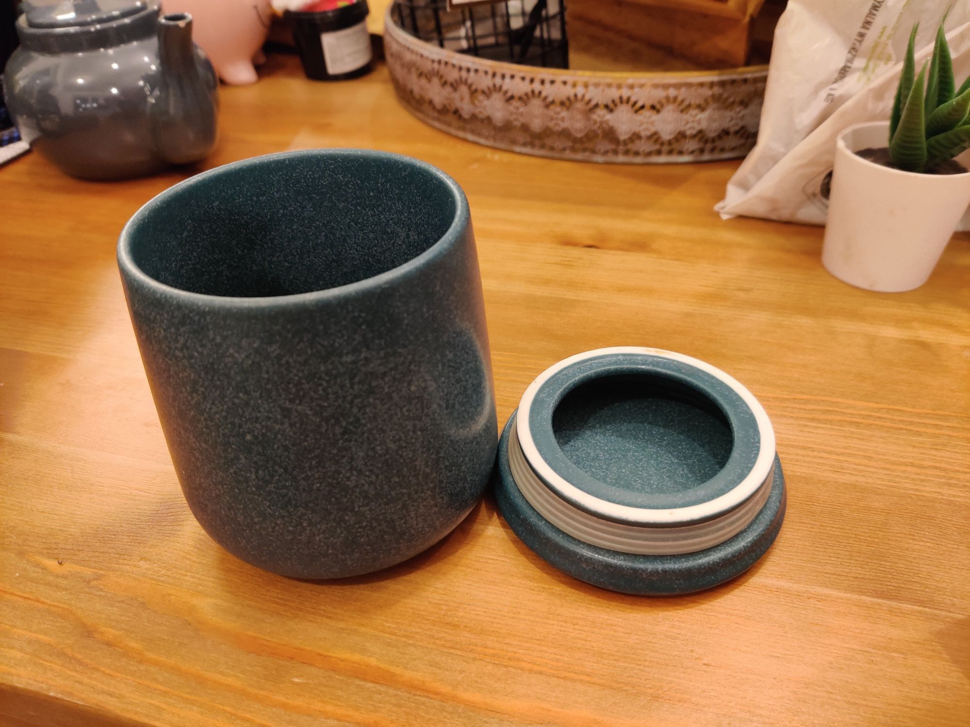 Pojemnik porcelanowy  800 ml słój do przechowywania żywności Duka Thor