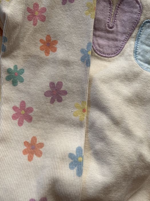 komplet dla dziewczynki kwiaty zestaw George r. 92-98 bluza i legginsy