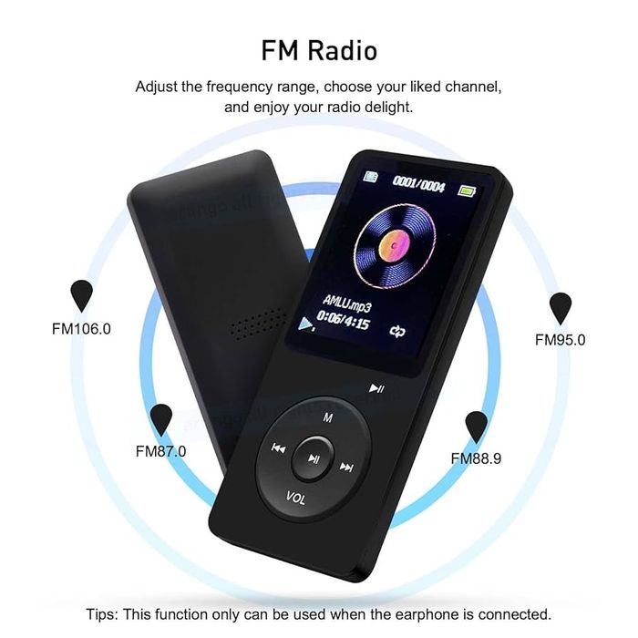 MP3/MP4 плеєр з кольоровим екраном і картою пам’яті 32GB