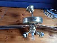 Rezerwacja! Lampa, wentylator, wiatrak, vintage