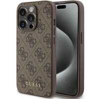 Etui Guess 4G Metal Gold Logo Do Iphone 15 Pro - Brązowe