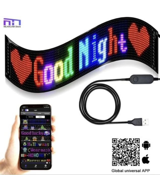 Diabelskie oczy !!! Tablica świetlne animacje Android iOS 20/90 CM STE