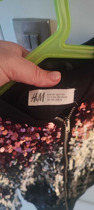 Kurtka cekinowa dla dziewczynki