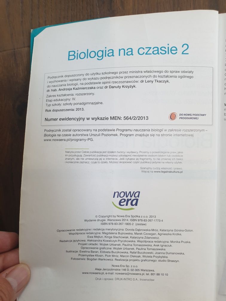 Biologia - podręcznik kl. 2 - NOWA CENA