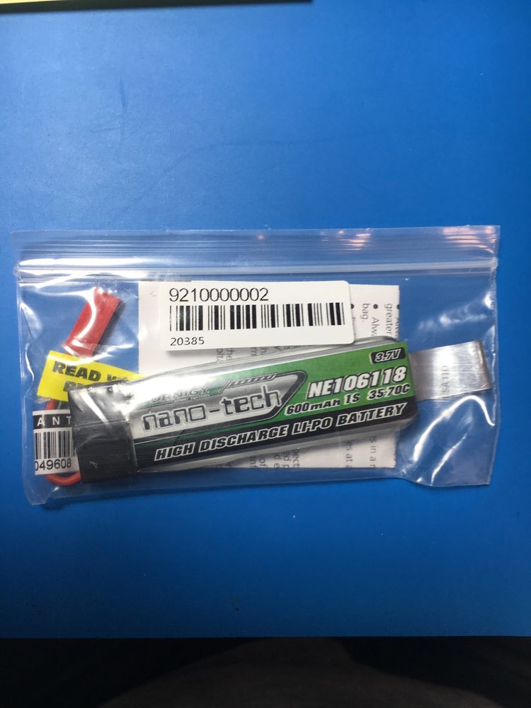 LiPo Turnigy Nano-Tech 600 mAh 1S