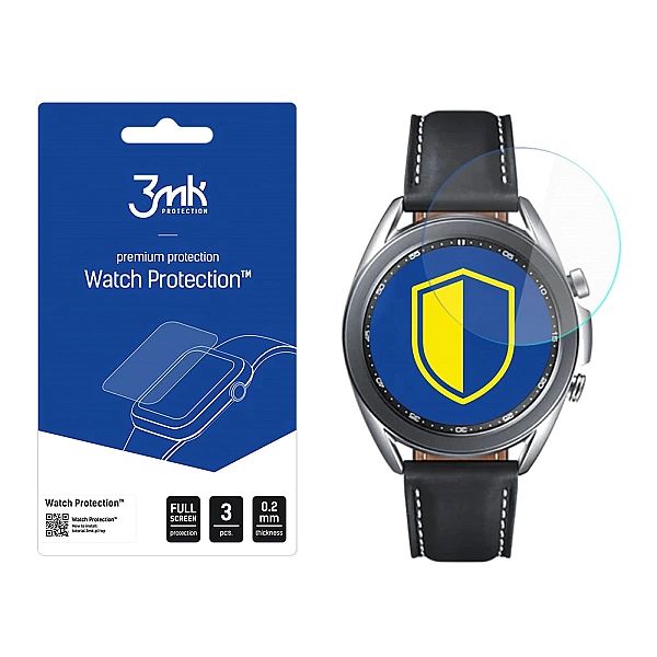 Szkło hybrydowe 3mk Protection do Samsung Galaxy Watch 3/41mm 3 szt.