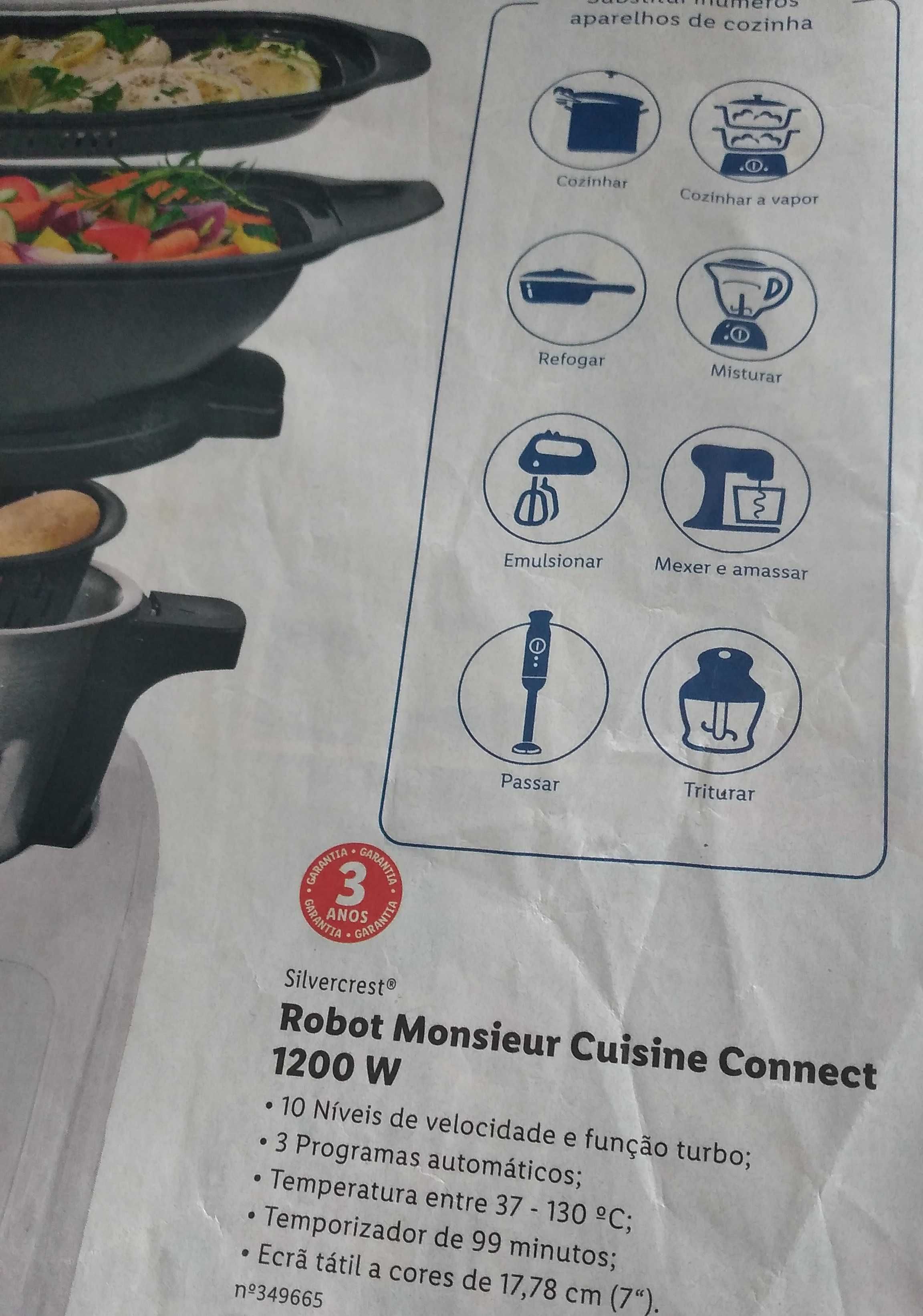 Robot de Cozinha - Monsieur Cuisine Connect (MCC - Lidl)