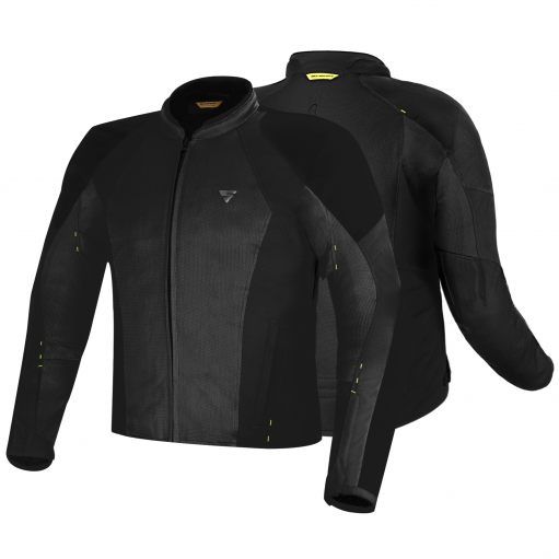 Kurtka motocyklowa tekstylna Shima Jet Black motorbiker