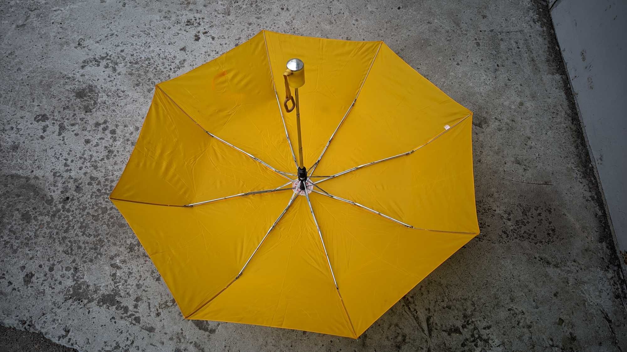 Зонтик жёлтый лимонный