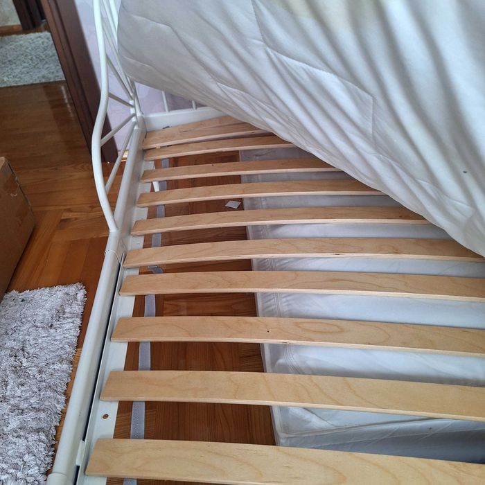 Łóżko dziecięce Ikea rozsuwane 80x200 (rama+dno+materac)