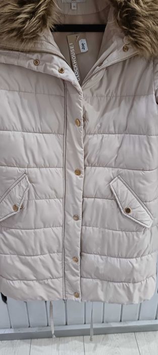 Kurtka damska 38 rozm. jasno beżowa Clockhouse