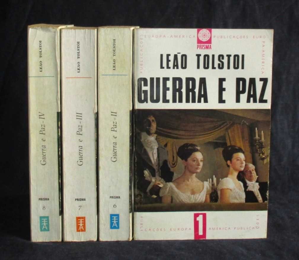 Livros Guerra e Paz Tolstoi 4 Volumes - Completo