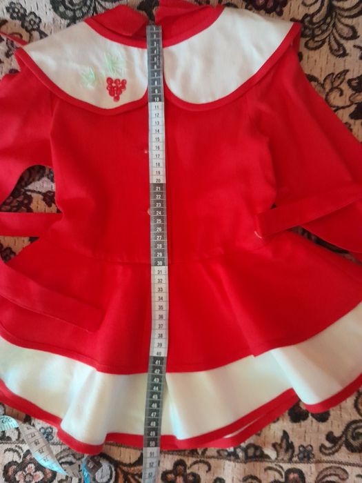 Платья детские красное и синее байковое