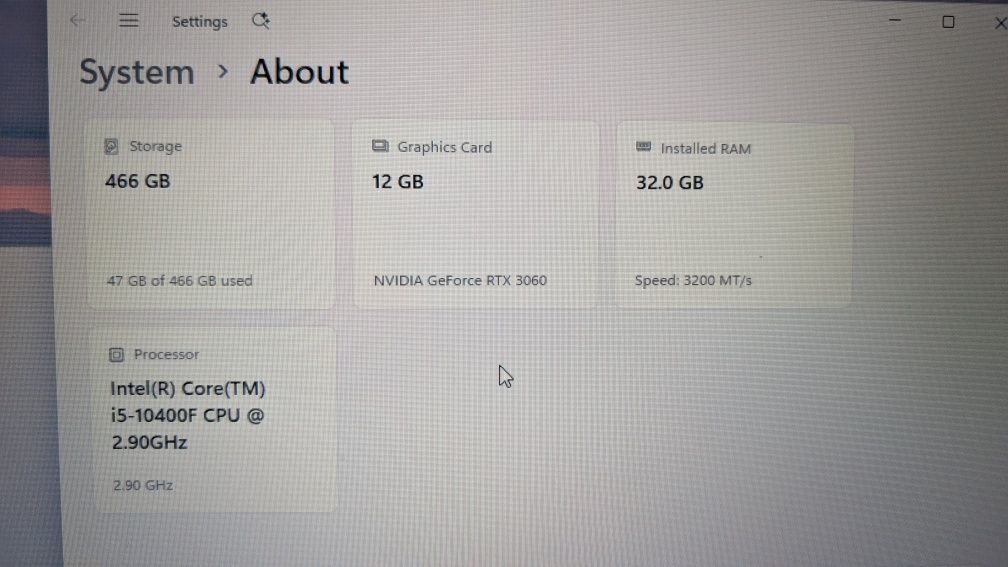 PC Gaming | I5-10400f | NVIDIA 3060 12GB | 32Gb