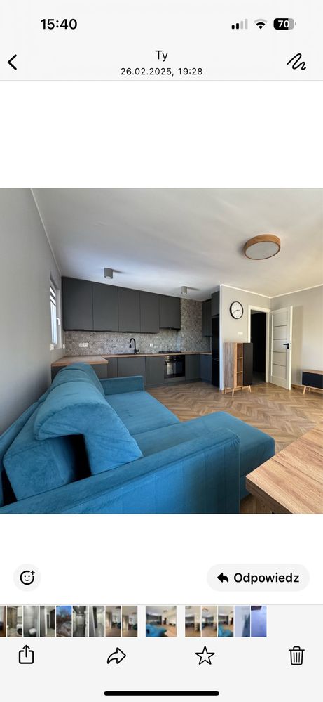 Naroznik 220x140 morska zielen