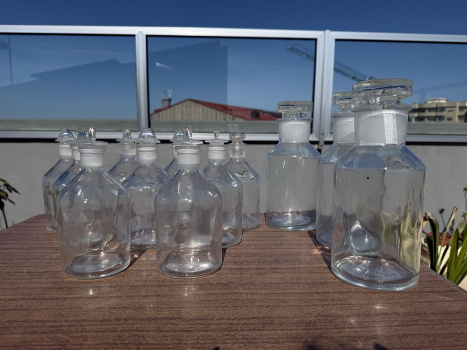 Frascos vidro transparente