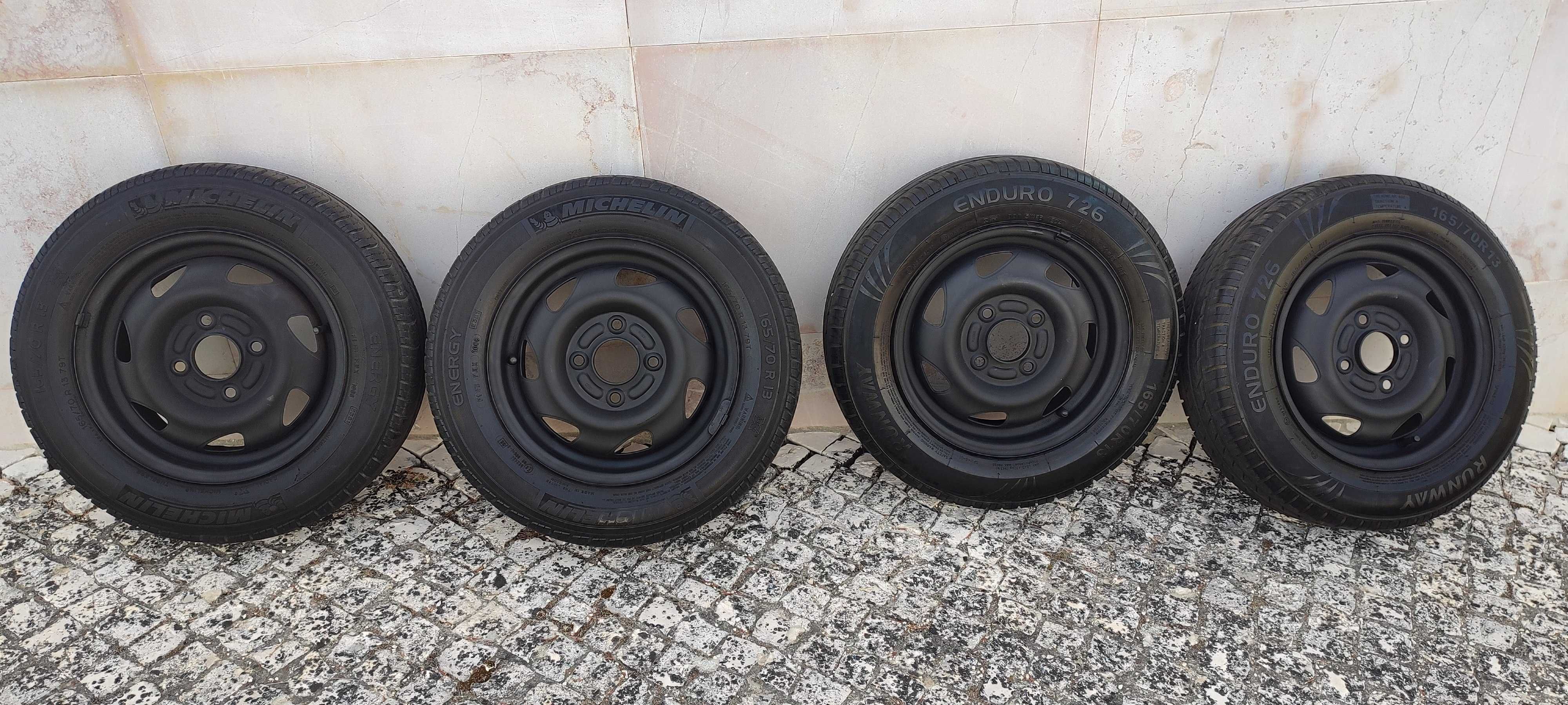 Jantes 13'' + 4 Pneus: PROMOÇÃO!