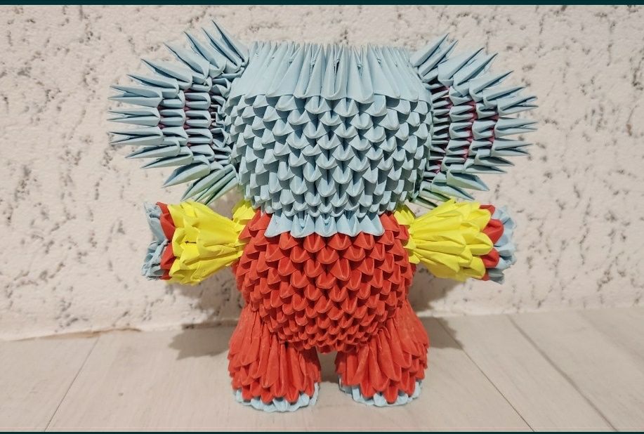 Słoń Origami modułowe 3D