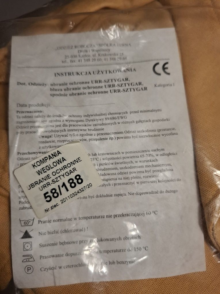 Ubranie robocze sztygar