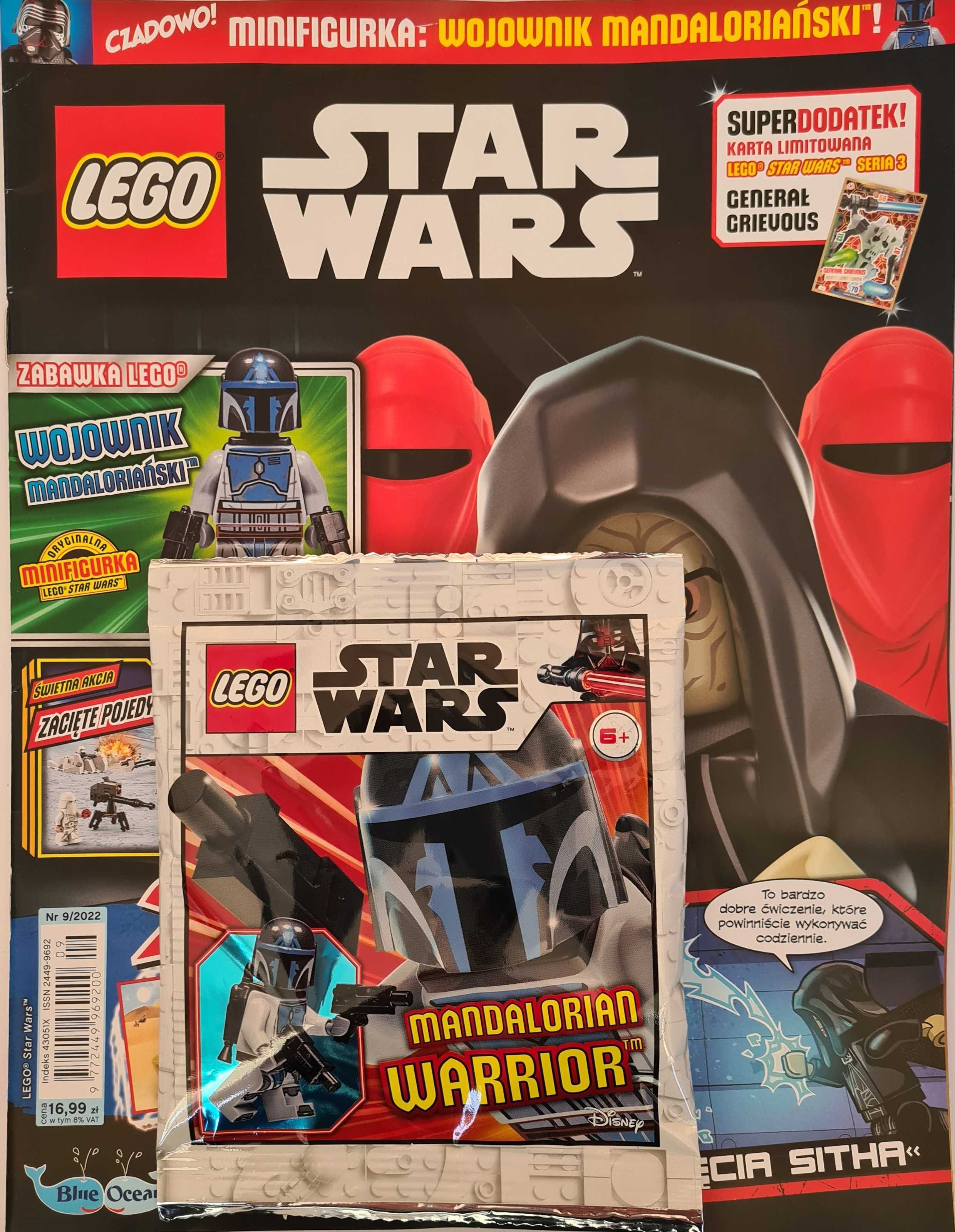 2 X magazyn LEGO Star Wars 9/2022  MANDLORIAN WARRIOR + Sokół Milenium