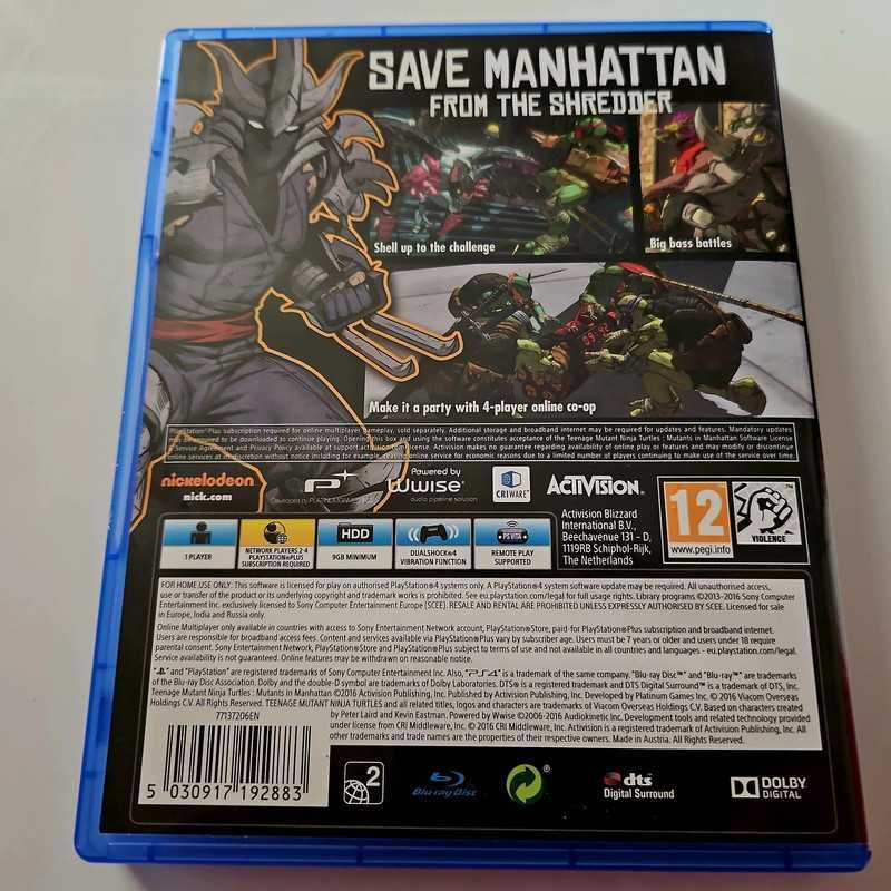 Teenage Mutant Ninja Turtles Mutants in Manhattan Ps4